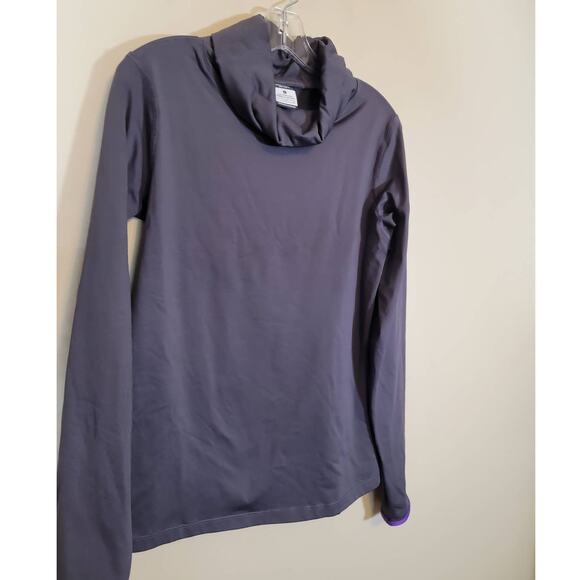 Nike Pro Women's Stretch Dri-Fit Activewear Training Sweatshirt Purple SZ Large - Picture 2 of 10